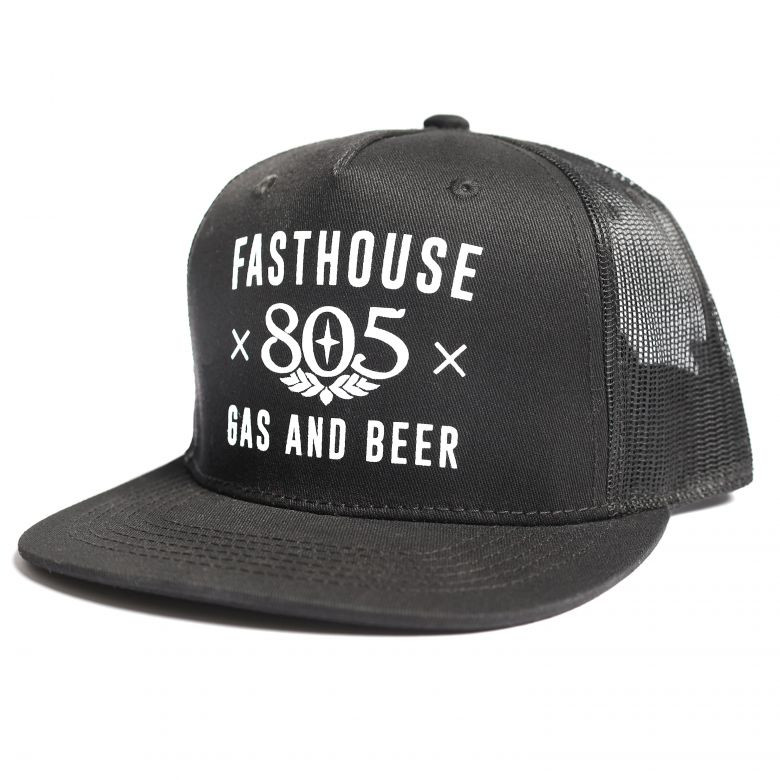 Fasthouse 805 Gas and Beer Trucker Hat Motorcycle Closeouts by