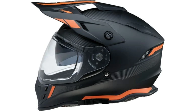 buy ktm dual sport adventure motorcycle helmet Orthrus DOT Certified for Adults, UV Protected Dual Visor & Intercom Slot, ATV UTV Dirt Bike Snowmobile Off Road Helmets (X100,L) : Automotive road trails and cross The Most Bang For Your