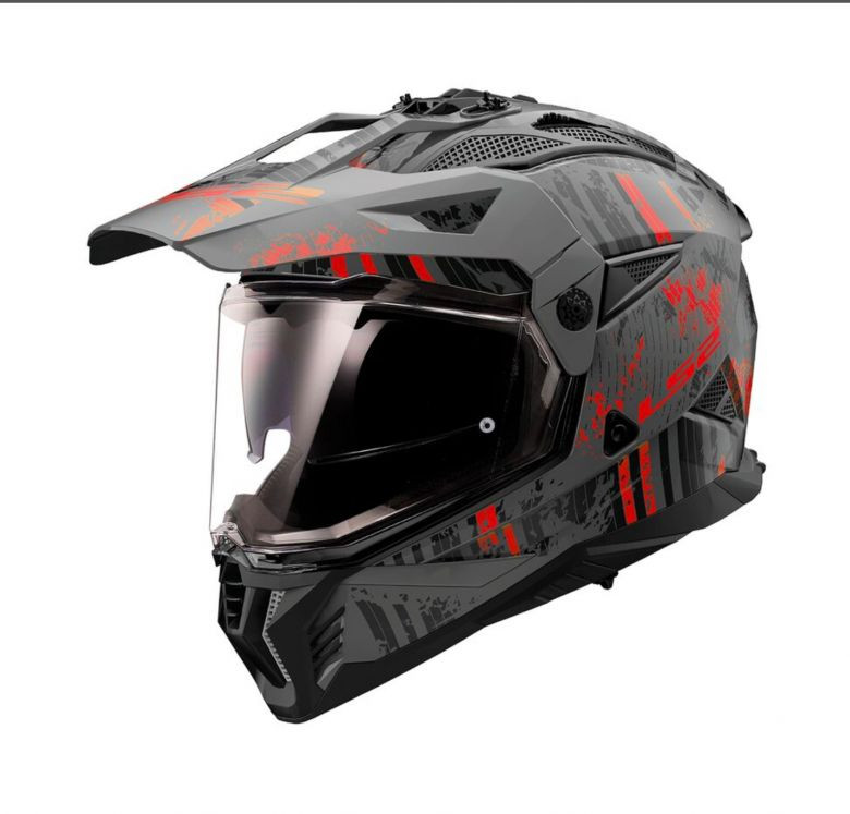 LS2 Blaze II Crazy Adventure Helmet - Motorcycle Closeouts by