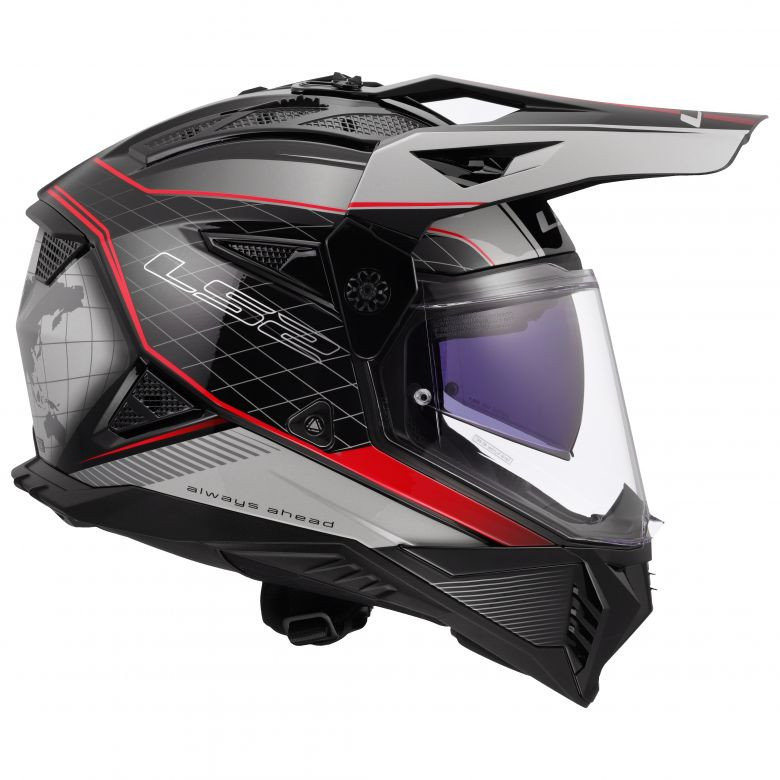 ls2 blaze helmet Helmets Adventure (Adventurer Gloss Black/White day comfort and no hot spots LS2 Blaze II 100th Meridian