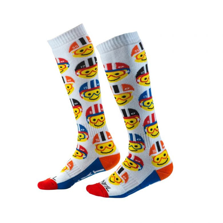 ONeal Youth Pro MX Emoji Racer Socks - Motorcycle Closeouts by Rider ...