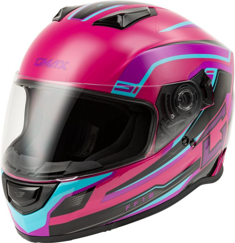 GMax FF-18 Drift Pink Helmet Motorcycle Closeouts by Rider