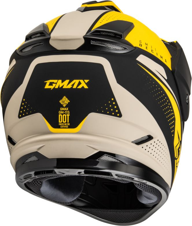gmax gm64 modular flip-up street motorcycle helmet hi-vis yellow VCAN VX Full Face Motorycle Helmets / DOT & ECE-R 22.05 Certified / Coolmax / Pinlock Ready / Glasses Friendly Gloss / : / 23 Soft fleece helmet bag. GMAX GM-11 Decima Helmet Matte