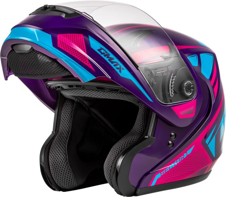 GMax MD04 Sector Violet Modular Helmet - Motorcycle Closeouts by Rider  Approved LLC