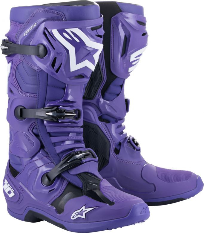 Alpinestars Tech 10 Ultraviolet Boots with DHCP - Motorcycle