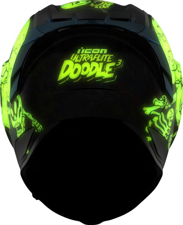 Icon Ultraflite Doodle 3 MIPS Helmet - Motorcycle Closeouts by