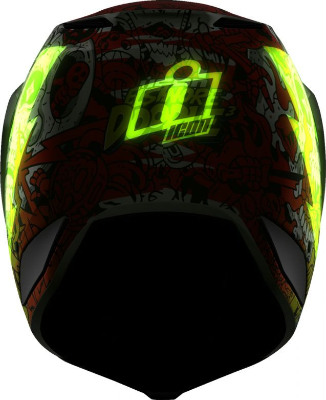 Icon Elsinore Doodle 3 Helmet - Motorcycle Closeouts by Rider
