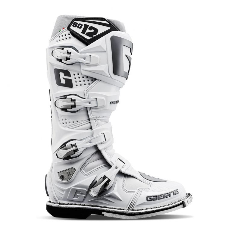 Gaerne SG12 White Boots - Motorcycle Closeouts by Rider Approved LLC