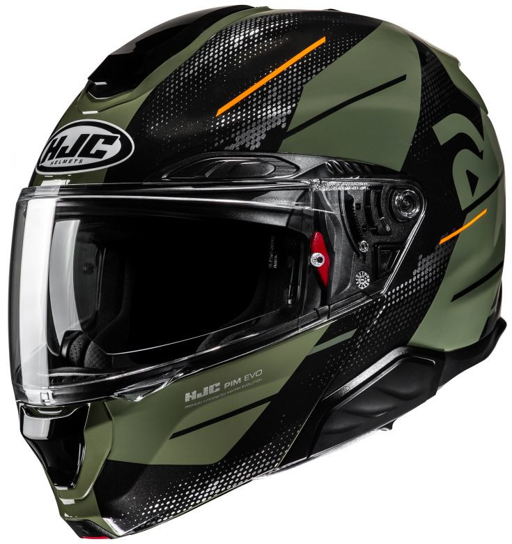 HJC RPHA 91 Blat Helmet Black/Red / Large