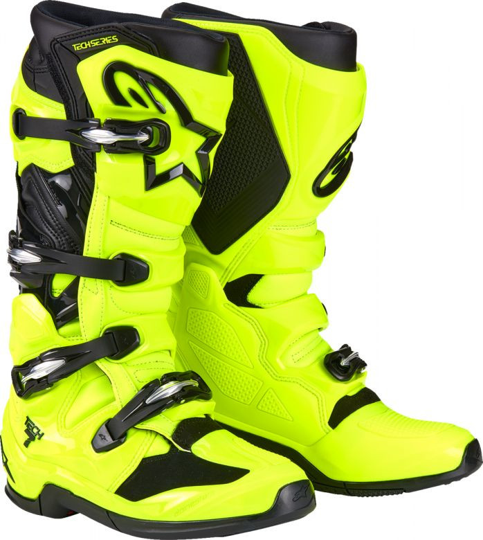 Alpinestars Tech 7 Yellow Boots - 2025 - Motorcycle Closeouts by