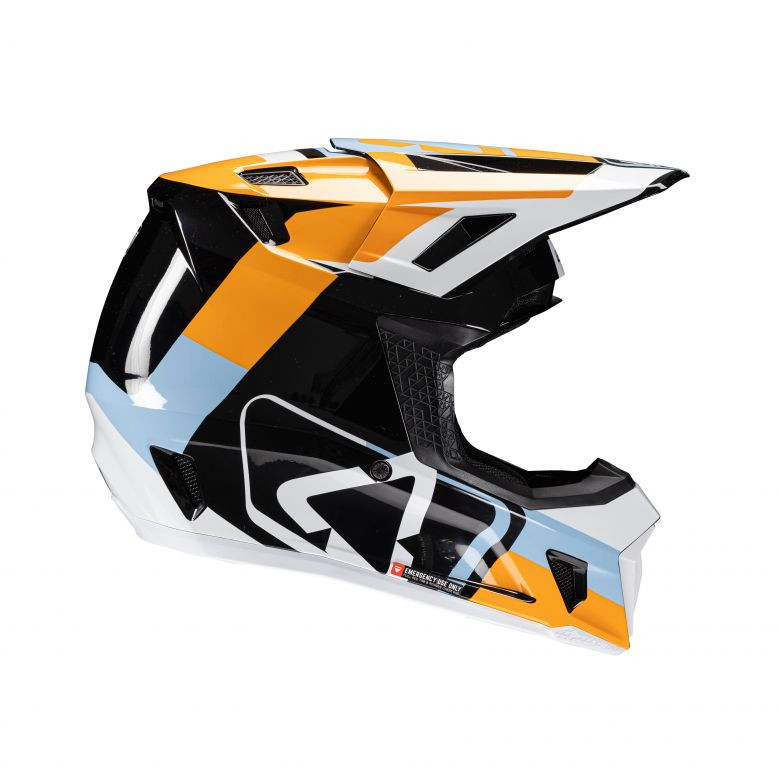 Leatt Moto 7.5 Orange Helmet with 4.5 Goggle Kit - Motorcycle