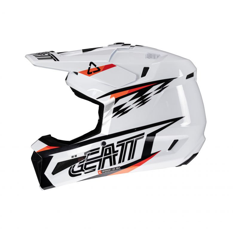 Leatt Moto 3.5 White Helmet with 3.5 Vizion Goggle Kit