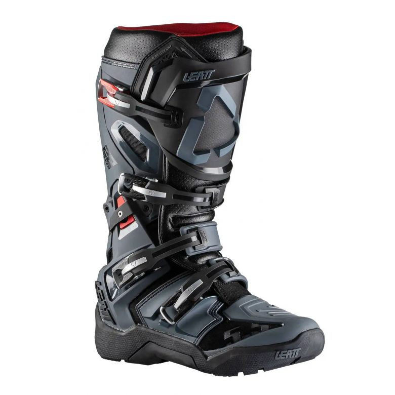 LEATT 5.5 モトクロスブーツ Leatt 5.5 FlexLock Enduro Graphene Boots - Motorcycle Closeouts by
