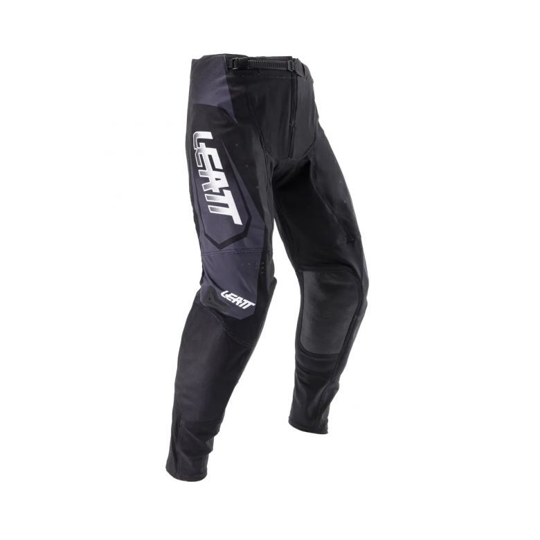 MOTO JEANS レザー調 パンツ パッド4点付 光沢 ブラック Leatt Moto 4.5 Stealth Pants - Motorcycle Closeouts by Rider