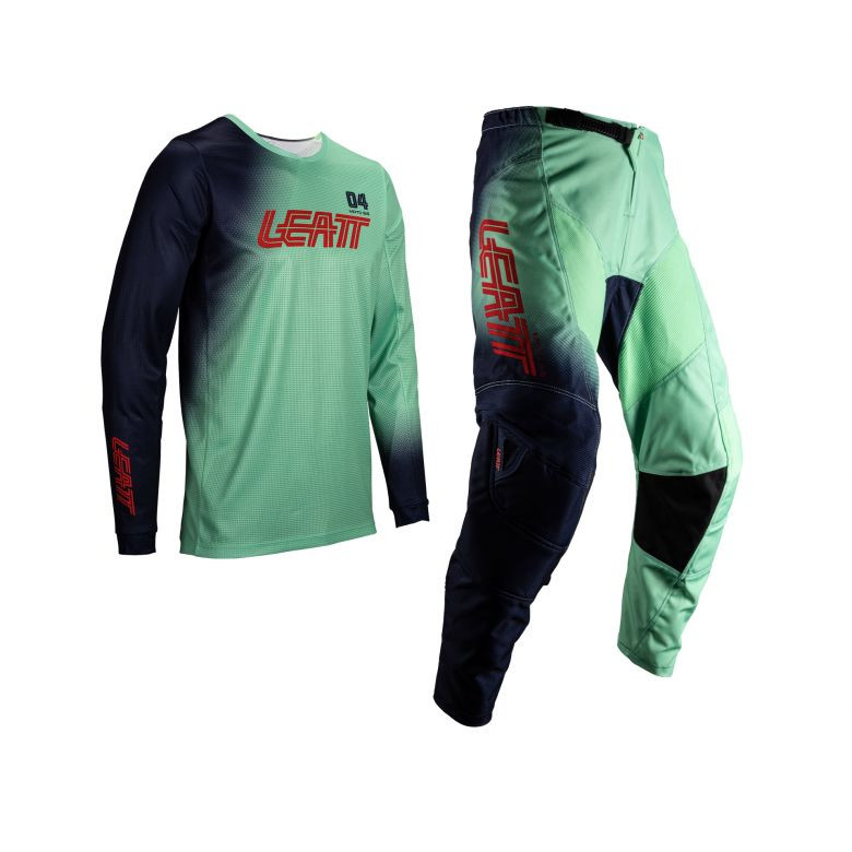 Leatt Moto 3.5 Ride Kit Matcha Jersey and Pant Combo - Motorcycle