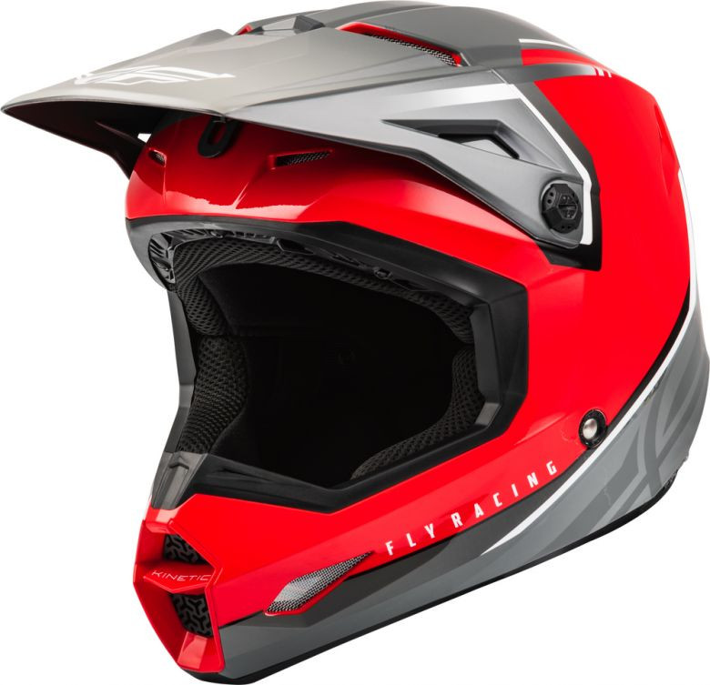 Fly Racing Kinetic Vision Red Helmet Motorcycle Closeouts by