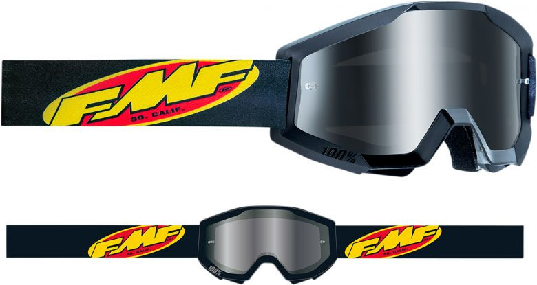 FMF Youth PowerCore Core Black Mirrored Goggles by 100 Percent
