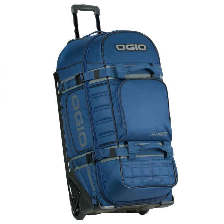 Ogio Rig 9800 Blue/Grey Roller Gear Bag - Motorcycle Closeouts by