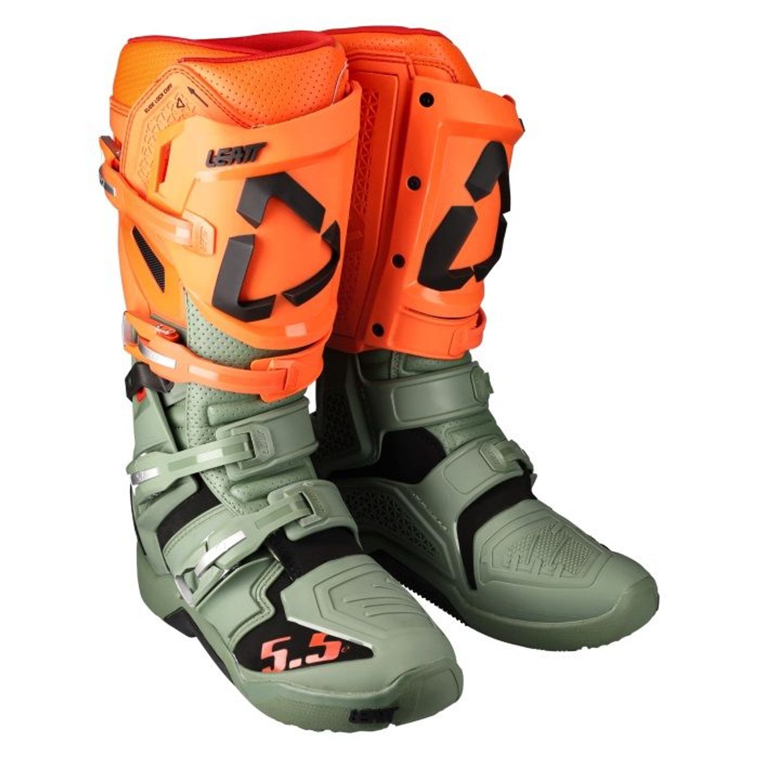 LEATT 5.5 Flex lock US9 モトクロスブーツ Boot 5.5 FlexLock #US9/UK8/EU43/CM27.5 Blk