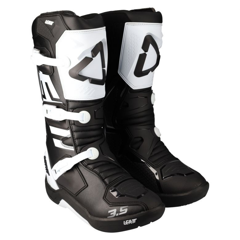 Leatt 3.5 White Boots - Motorcycle Closeouts by Rider Approved LLC
