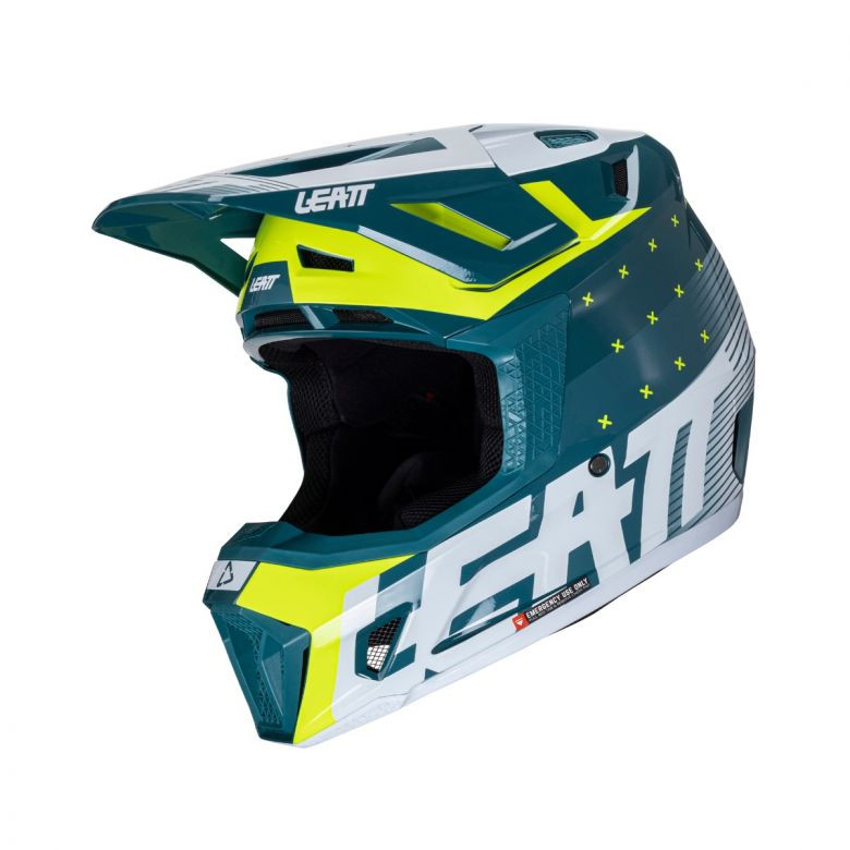 Leatt Moto 7.5 Acid Fuel Helmet with 4.5 Goggle Kit - Motorcycle Closeouts  by Rider Approved LLC