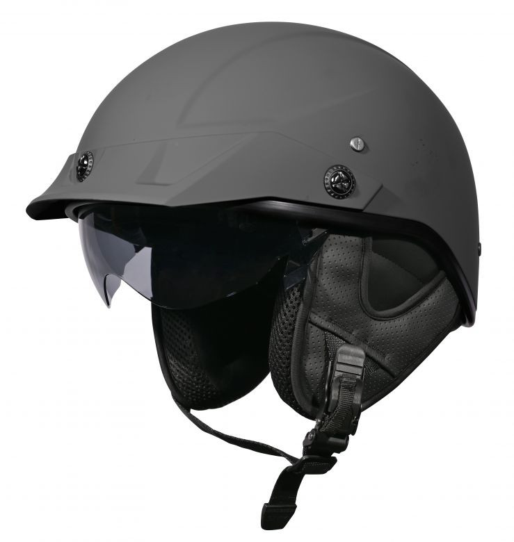 SMK Patriot Matte or Metallic Half Helmet Motorcycle Closeouts