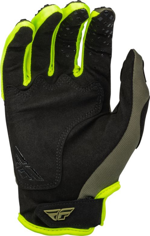 Fly Racing Kinetic Diamond Plate Olive Green Gloves - Motorcycle
