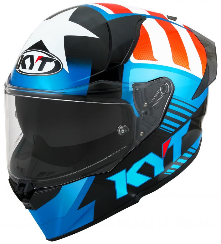 KYT R2R Straight Helmet Motorcycle Closeouts by Rider Approved LLC