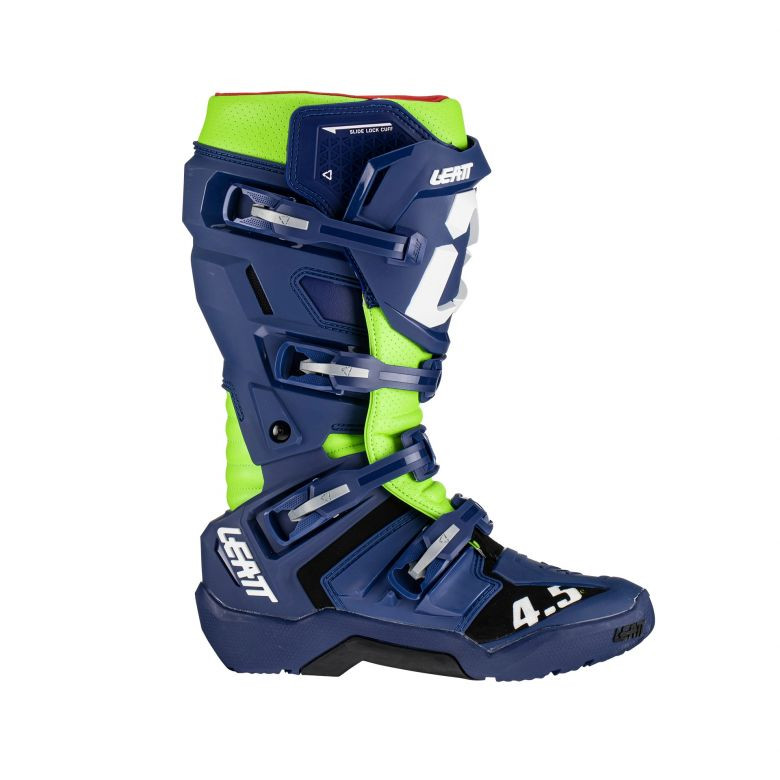 Leatt 4.5 Enduro Blue/Green Boots - Motorcycle Closeouts by Rider