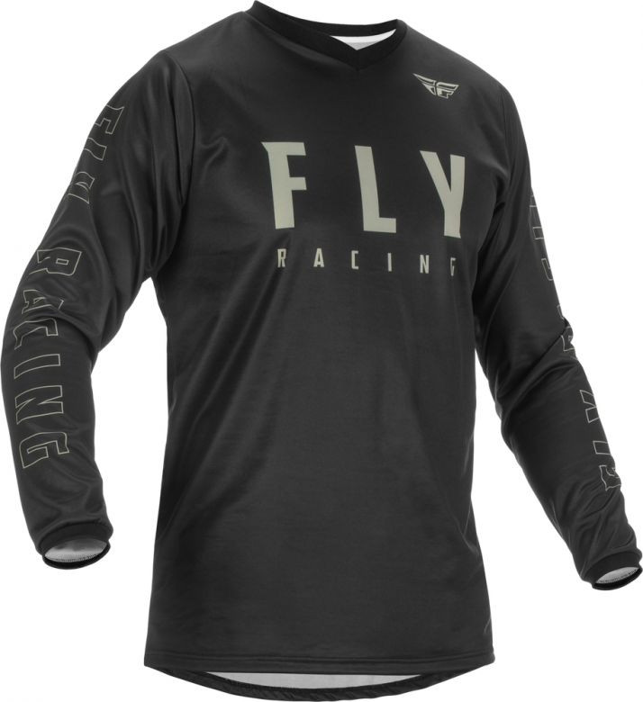 Fly Racing Youth F-16 Block Black Jersey - Motorcycle Closeouts by