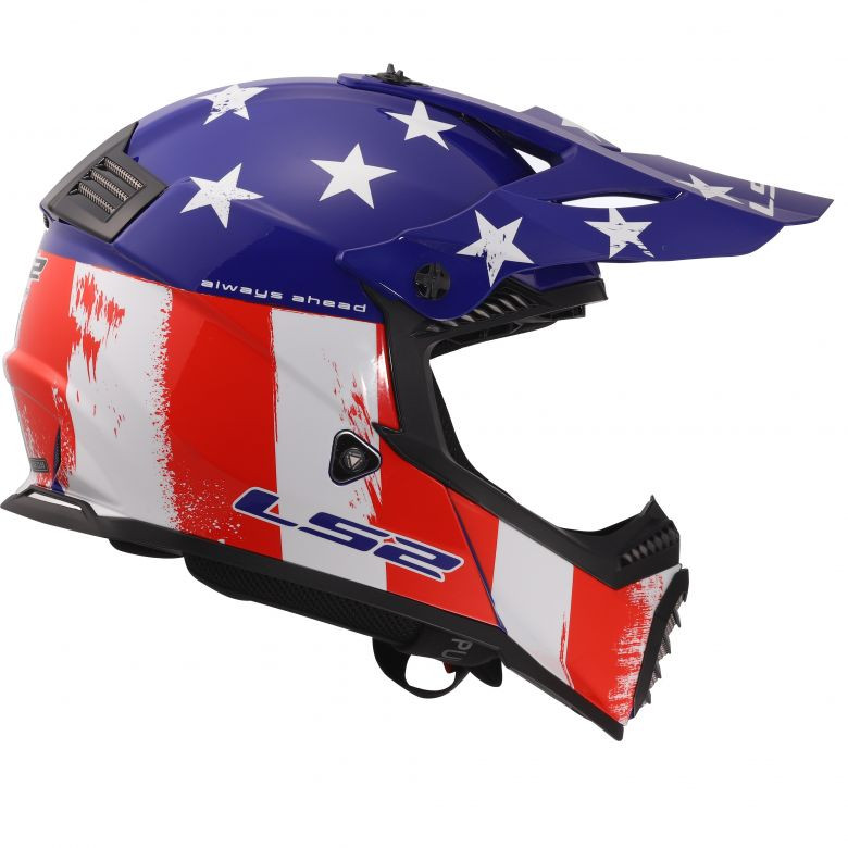 ls2 gate stripes helmet II Gloss White / XL density EPS all add to the safest MX helmet in its class LS2 Youth Gate Stripes Helmet