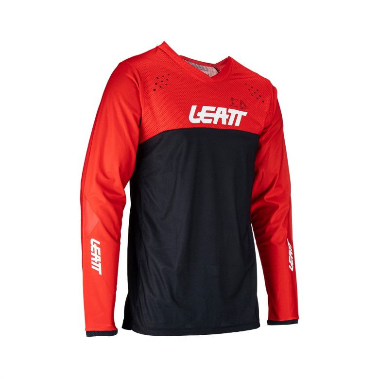 Leatt Moto 4.5 Enduro Red Jersey - Motorcycle Closeouts by Rider