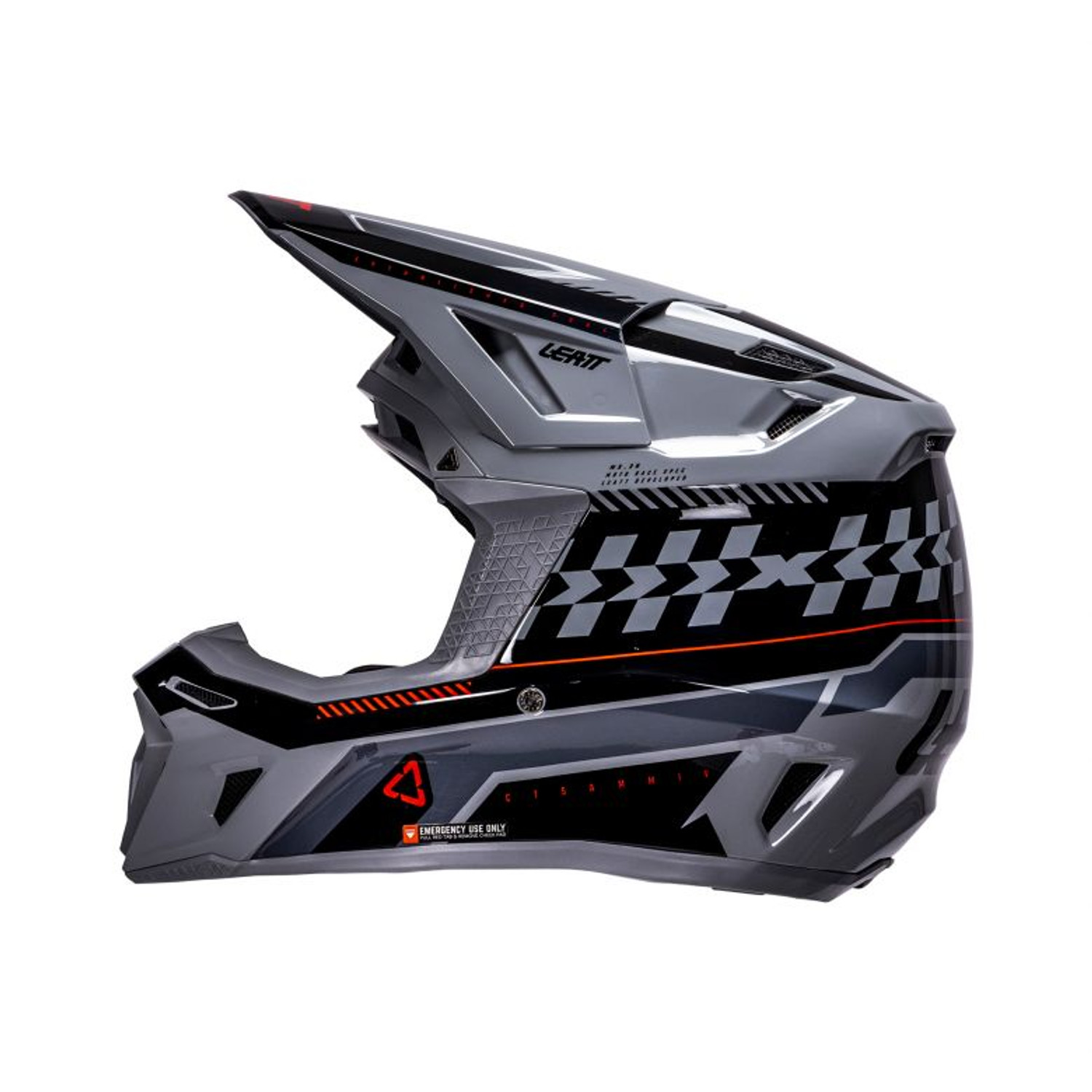 Leatt Moto 8.5 Composite Grey Helmet with 5.5 Goggle Kit