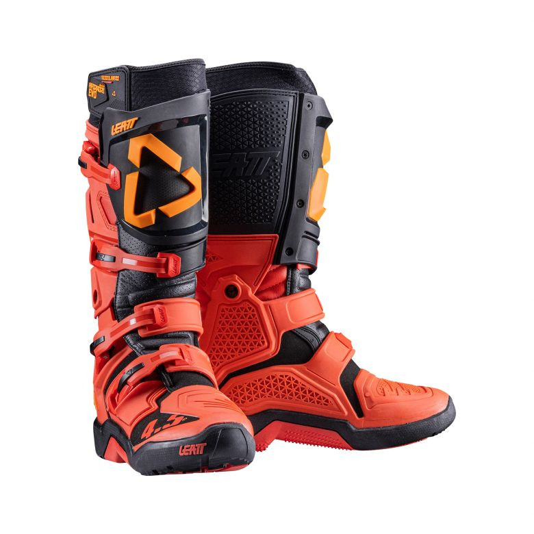Leatt 4.5 HydraDri Burn Red Boots - Motorcycle Closeouts by Rider