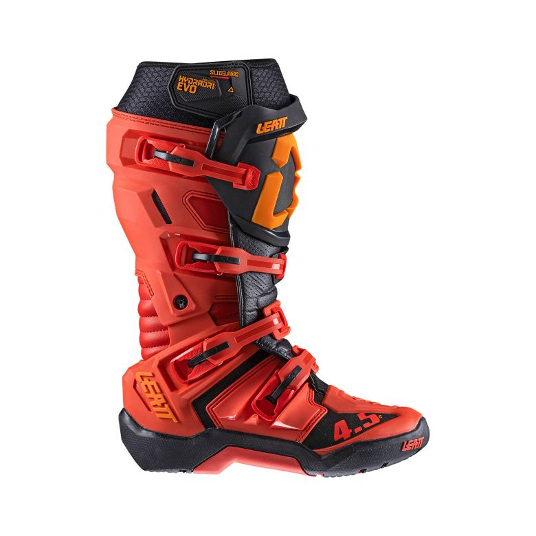 Leatt 4.5 HydraDri Burn Red Boots - Motorcycle Closeouts by Rider
