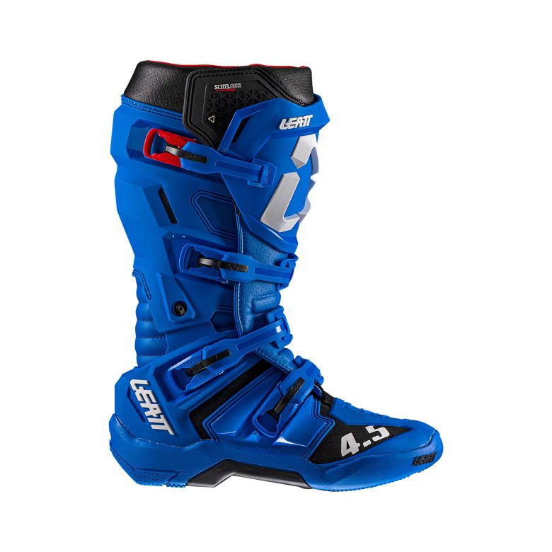 LEATT 4.5 モトクロスブーツ Leatt 4.5 Moto Blue Boots - Motorcycle Closeouts by Rider Approved LLC