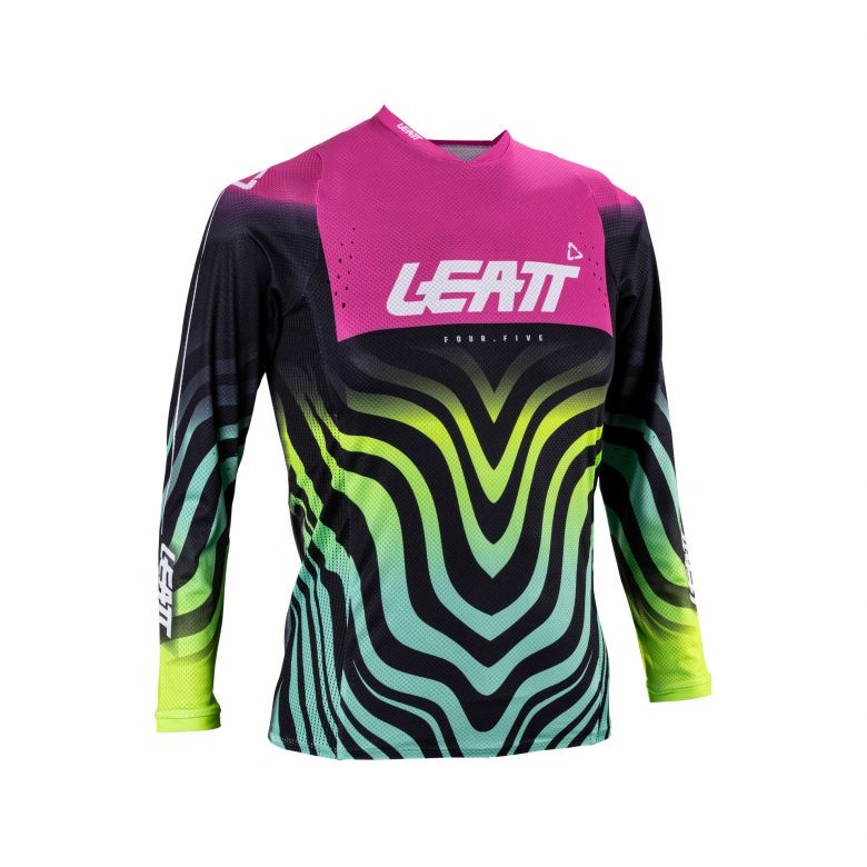 Leatt Youth Moto Ride 4.5 Junior Tiger Pink Jersey - Motorcycle