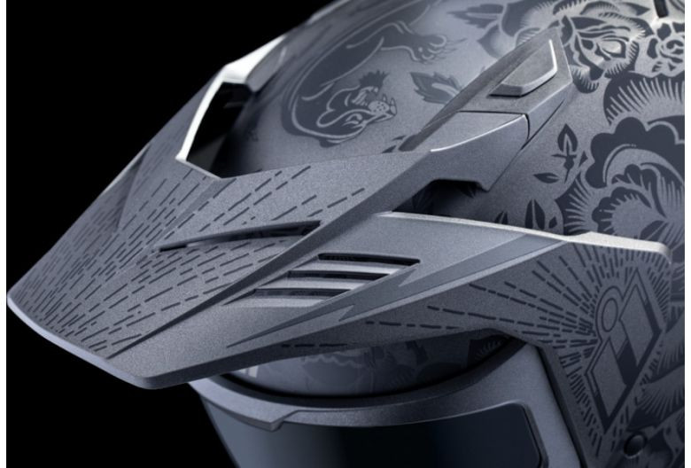 Icon Elsinore Darkguard Helmet - Motorcycle Closeouts by Rider