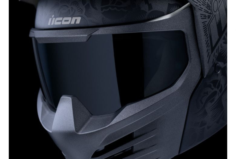 Icon Elsinore Darkguard Helmet - Motorcycle Closeouts by Rider