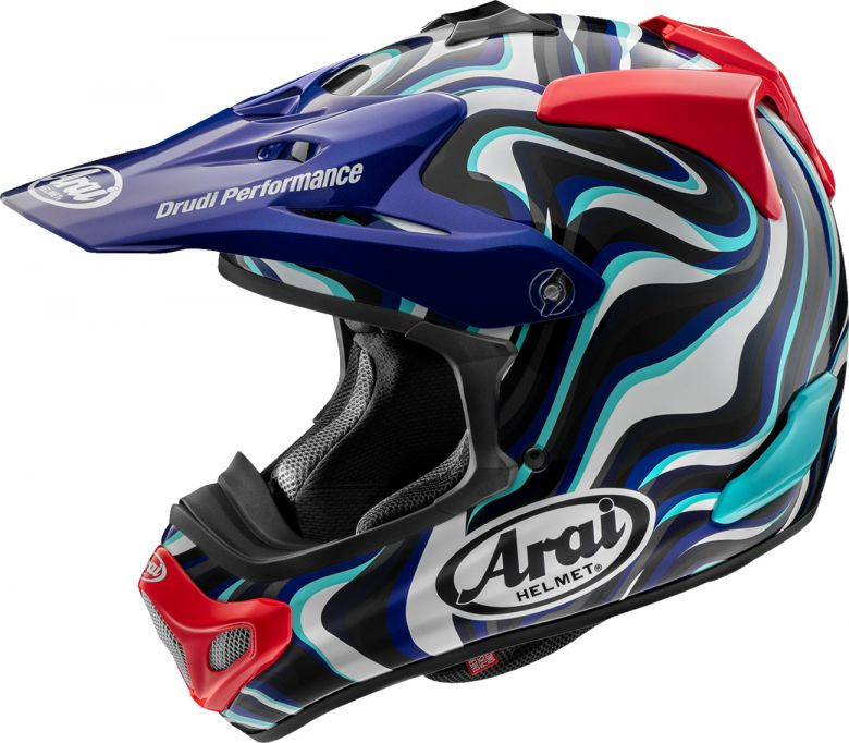 Arai VX-Pro4 Stream Blue Helmet - Motorcycle Closeouts by Rider