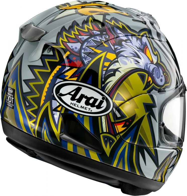 arai corsair x tatsuki helmet Corsair-X - Frost - Size Large Removable temple and crown padding Arai Helmets - Helmet Corsair-X