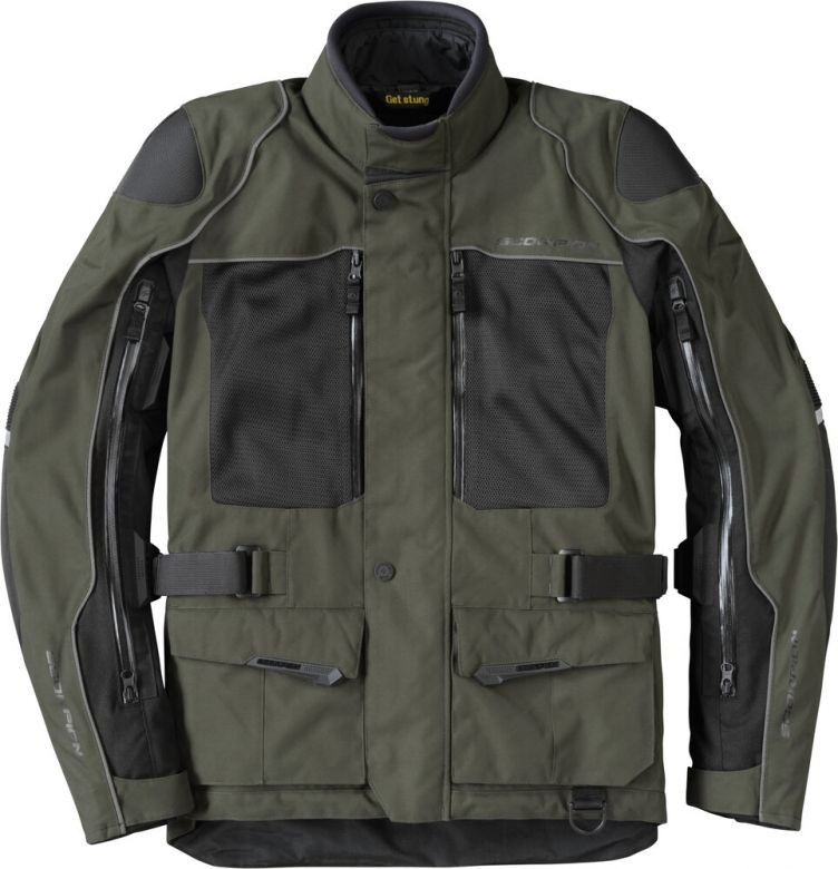 Scorpion Yosemite Dark Olive Jacket with Mesh Panels - Motorcycle