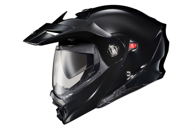 Scorpion EXO AT960 Gloss Black Modular Helmet - Motorcycle