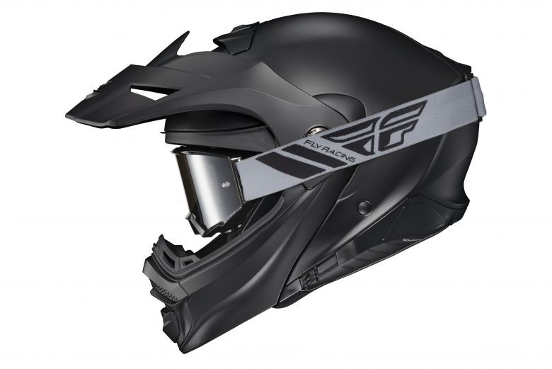 Scorpion EXO AT960 Gloss Black Modular Helmet - Motorcycle