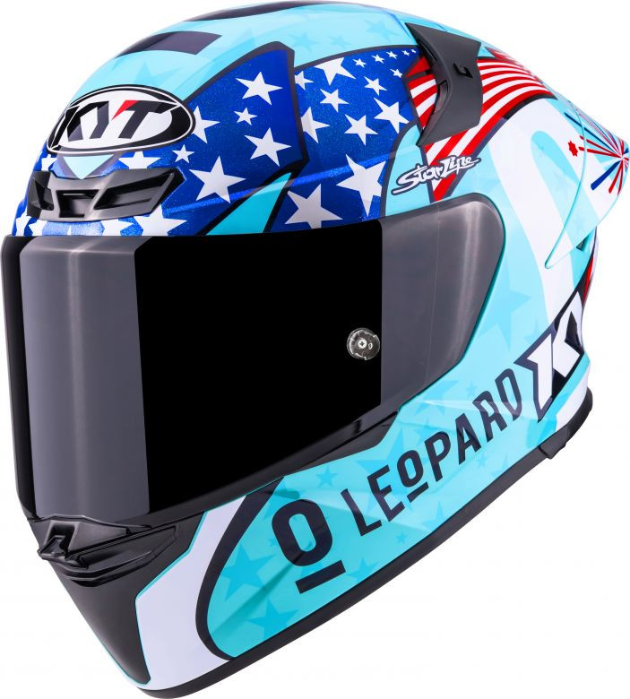 KYT TT Revo Special Edition Leopard Americas Replica Helmet