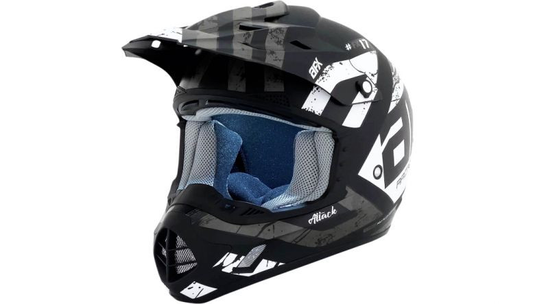 AFX FX-17 Attack Matte Silver Helmet - No Shipping to CA or NY