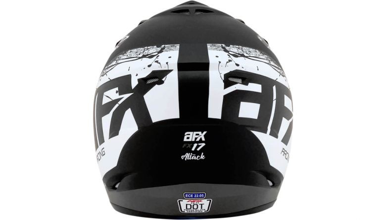 AFX FX-17 Attack Matte Silver Helmet - No Shipping to CA or NY