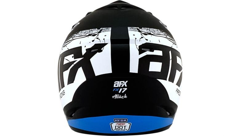 afx motorcycle helmet blue FX-99 alloy plastic for light weight and strength Hypoallergenic and antimicrobial nylon liner and cheek pads are removable and washable Ear cavity space for speakers Removable screw AFX FX-41 Helmet - Range