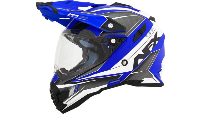 AFX FX-41DS Range Matte Blue Dual Sport Helmet - No Shipping to CA