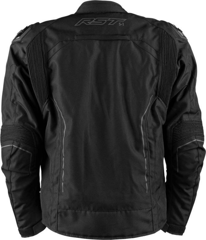 RST S1 Black/Black CE Waterproof Textile Jacket - Motorcycle